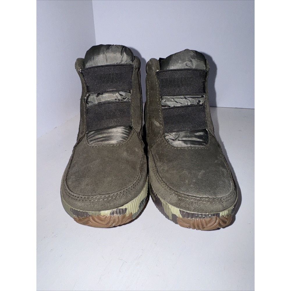 Sorel Out 'n About Plus Women's Mid Boot-Alpine Tundra/Green Camo Size 6 - Picture 2 of 6
